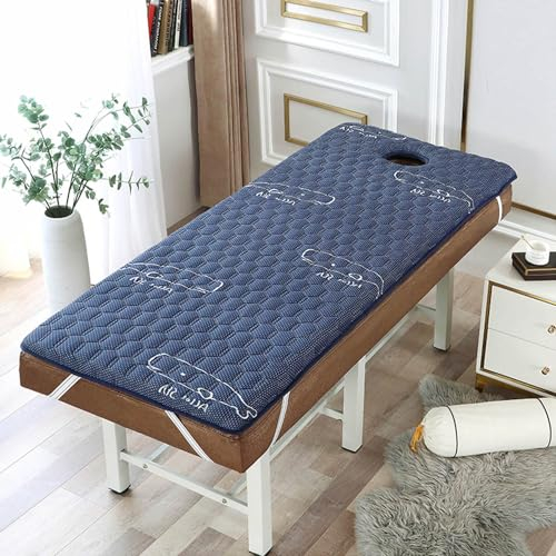 OAUKA Faltbare Massagebettmatratze mit Atemlöchern, Spa-Matratze mit Gummiband, Memory-Schaum-Matratze, geeignet für Schönheitssalonbetten,B06,(R) 190x80x3cm