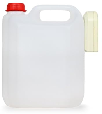 Bilake Garrafa de 5L con avisador acústico | Bidón 5 litros | Garrafa condensados Aire Acondicionado | Garrafa plástico Blanca