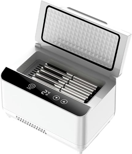 BTOIASYHF Scatola Frigo Portatile per Insulina, Mini Frigorifero per Medicinali per Auto, Scatola da Viaggio USB, Borsa Frigo Medica, Contenitore Refrigerante per Viaggi, Casa, 4Battery
