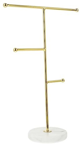 Yardenfun Marmor-halskettenständer Für Haushalt Zarter Schmuckständer Für Desktop Präsentationshalter Zur Aufbewahrung Von Schmuck