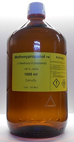 Generisch Methoxypropanol 99%, 1-Methoxy-2-propanol, 1000 ml | Lösungsmittel für Druckfarben, Für wasserlösliche Kunstharze, Veredelungsmittel