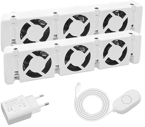 AVOID Ventilateur Radiateur Chauffage Lot de 2 Avec Thermostat Inclus - Ventilateur pour Radiateur Chauffage et Climatisation - Produit fiable et durable pour la maison et la cuisine
