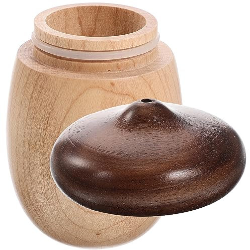 Alipis Porta Bastoncini di Cotone Dispenser Contenitore per Stuzzicadenti in Legno Contenitore da Scrivania Fornitura Quotidiana Compatto E Pratico