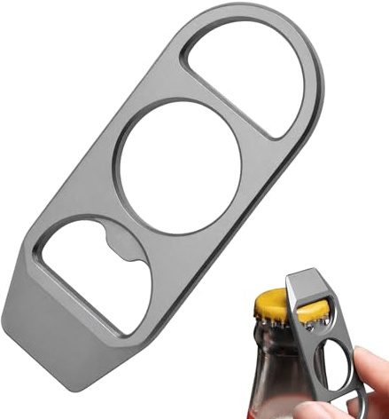 Titane EDC Pry Bar Mini Titane EDC Burin Pry Bar Outil Multitool Décapsuleur Porte-clés Clé à molette EDC Gear Outils pour camping, randonnée, jardinage, réparation