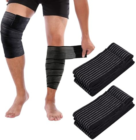 Calf Compression Bandage Sleeve Men,2 Pcs Highly Elastic Calf Support, Calfs Sleeves, Hamstring Support, Thigh Compression Sleeve for Exercise Gym Running Squats
