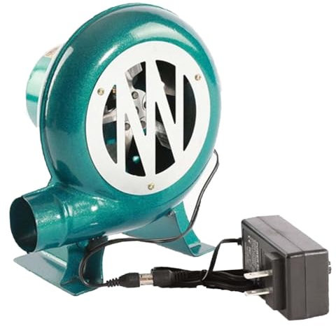 Soplador De Barbacoa - Soplador De Aire Eléctrico Centrífugo, Turbina Soplador De Castillos Hinchables, Parrilla del Encendedor del Carbón De La Fan(80W)