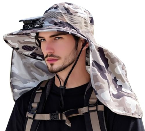 Sombrero Con Ventilador Solar - Gorra Ajustable Con Protección UV | Gorra Ajustable UPF50+ Con Ventilador, Portátil, Con Panel Solar, Ventilado Y Refrescante, Ideal Para Playa, Senderismo Y Deportes A