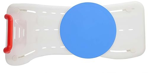UIHECTA Bath Board Seat for Adults with Handle, Bath Bench Shower Board, Adjustable to Fit 41-62 cm Width Baths, 136 kg Weight Limit, for Elderly and Disabled Users,White