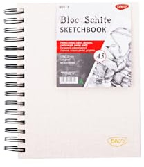 DACO Carnet Croquis A5 Spirale – Papier Dessin Épais 120 g/m², 80 Feuilles – Sketchbook A5 Portable – Cahier Dessin, Bloc Croquis pour Crayon, Graphite, Fusain, Esquisse & Beaux-Arts