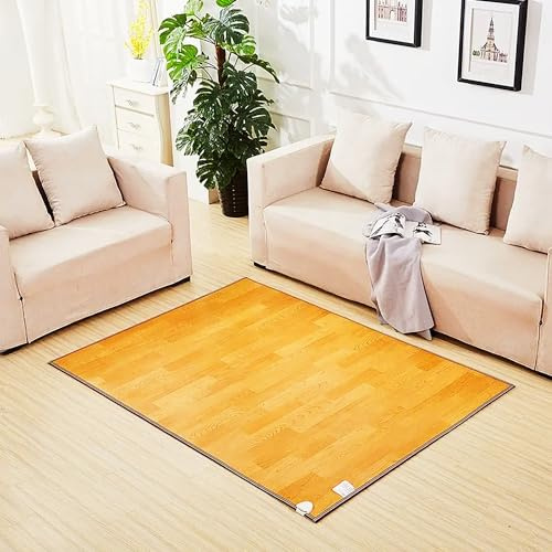 Electric Heated Floor Mats, Adjustable Temperature Foot Warmer, Under Desk Heating Pad for Home and Office, Portable Carpet Heater for Winter