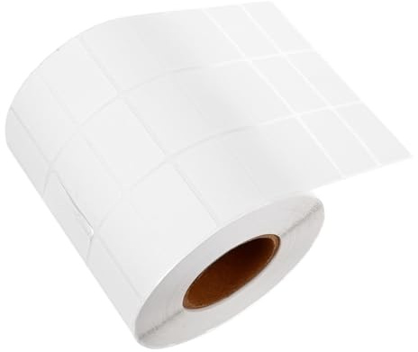 Alasum Barcode Etiketten Leere Aufkleber Selbstklebende aus Papier Weiße 5000 Stück pro Rolle zum Beschriften für Preisschilder und Lebensmittel im Einzelhandel