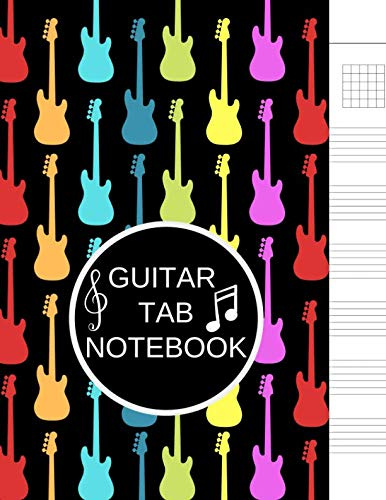 Guitar Tab Notebook: Gitarren Tabulatur Block - Heft für Gitarre als TAB-Block für eigene Notizen, Noten-Block-Alternative für Gitarren-Notation