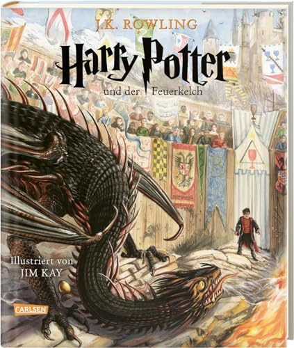 Harry Potter und der Feuerkelch (Schmuckausgabe Harry Potter 4): Vierfarbig illustrierte Ausgabe mit großformatigen Bildern und Lesebändchen – der Kinderbuch-Klassiker zum Vorlesen