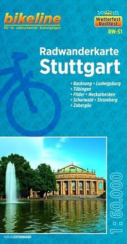 Stuttgart (RW-S1) Backnang, Ludwigsburg, Tübingen, Filder, Neckarbecken, Schurwald, Stromberg, Zabergäu, 1:60.000, wetter- und reißfest, GPS-tauglich mit UTM-Netz