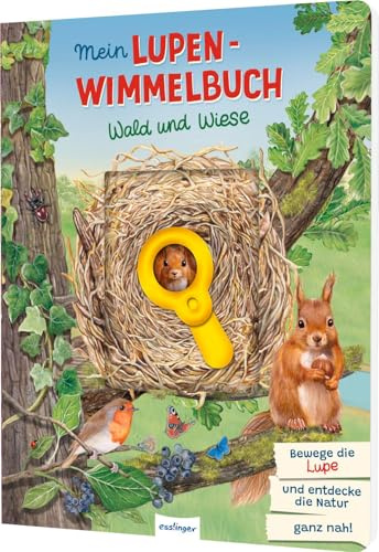 Mein Lupen-Wimmelbuch: Wald und Wiese: Interaktives Natur-Wimmelbuch mit Lupe aus stabiler Pappe für Kinder ab 3 Jahren