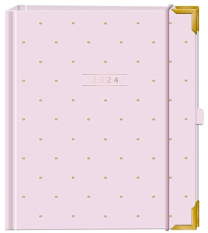 Terminplaner A5 Premium 2024 Rosé: Premium-Terminplaner