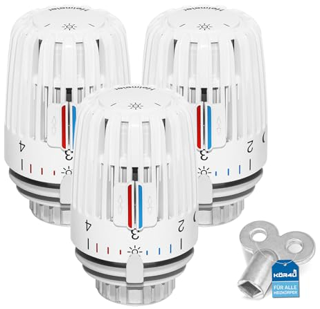 kör4u IMI Heimeier 7000-00.500 - Cabezal termostático con llave de purga de radiador (3)