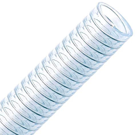FLEXTUBE FT-S 63mm, Meterware - PVC Spiralschlauch als Saugschlauch und Druckschlauch mit Stahlspirale, Lebensmittel Schlauch