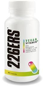 Vitamin+ 24 Vitaminas y Minerales - 60 Cápsulas - Multivitaminas con Hierro, Magnesio, Calcio, Zinc, Manganeso, Biotina, Silicio Orgánico y Coenzima Q10 - Suplemento Vegano Multivitamínico Sin Gluten
