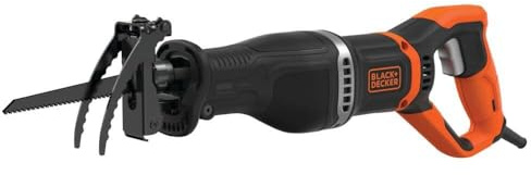 BLACK+DECKER 7 Amp Electric Reciprocating Saw with Removable Branch Holder (BES301K)