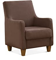 CAVADORE Polstersessel Palera mit Federkern / Sessel im Landhausstil, passend zur Garnitur Palera / 70 x 93 x 75 / Mikrofaser, Hellbraun