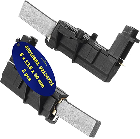 2 Pieces Carbon Brushes for Motor of Washing Machine 5 x 13,5 x 30 mm with the Original Code 49018683 92126721 for Candy – Warranty 10 Years - MONTERAL