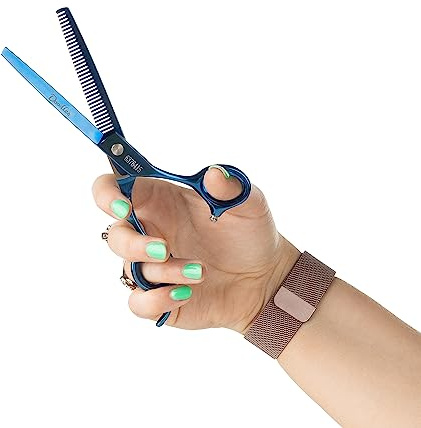 Mikki Doodle, Tijeras para Perros y Cachorros, afiladas y duraderas, Cuchilla semiconvexa, Puntas romas de Seguridad, Tornillo de tensión Ajustable para Mayor Control y precisión, 16.5cm (6.5)