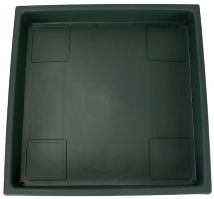 The HC Companies Soucoupe carrée, Vert persistant, 35,6 cm