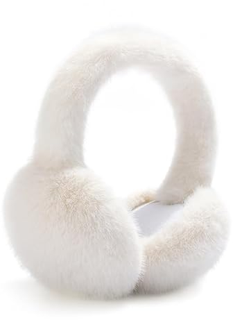 Bcenoilua Damen Ohrenschützer Winter Plüsch Warme Ohrenwärmer Faltbare Kälteschutz Kalte Warm Ohrenmuscheln Fashion Flauschig Pelzige Outdoor Earmuffs für Unisex