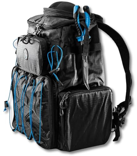 LMAB Angelrucksack MOVE Backpack Pro, Angeltasche, Angel Rucksack, Rucksack Angeln, Angler Rucksack, Angelrucksack Spinnfischen, Angelkoffer, Angel Koffer, Angel Tasche groß, Angelzubehör Raubfisch