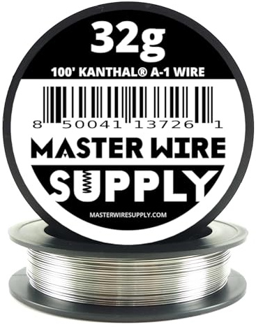 Kanthal A1-100' - 32 Gauge Wire - 100ft - 0.20mm - 0.008in - Master Wire Supply