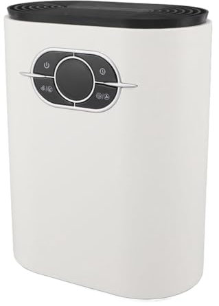 Deshumidificadores para el Hogar, Deshumidificador Silencioso de 1,2 L con Manguera de Drenaje y 2 Modos de Trabajo, Deshumidificadores Pequeños (Enchufe de la UE)