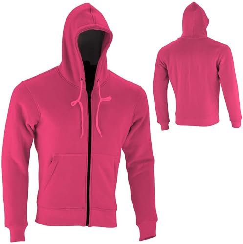 Vaster Moto Sweat à capuche de moto pour femme, veste de moto avec capuche en laine et armure pour femme, veste de moto fabriquée en armure amovible Kevlar Bikers Fashion Gears, rose, 6XL