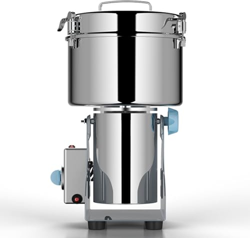 ExoticaBlend Electric Grain Grinder - Commercial Spice Grinder Mill Powder Machine, Dry Feed Mill for Herb Spice Pepper Coffee Corn, for Kitchen Home and Commercial,2500g