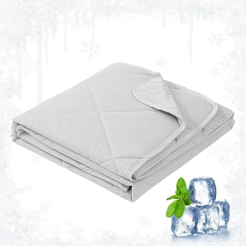 Niktule Cooling Sleep Kühldecke, Kühlende Decke, Kühldecken Für Heiße Schläfer, Bequeme Kältedecke, 3-lagige, Kühlende Sommerdecke Für Heiße Schläfer, Atmungsaktive, Bequeme, Leichte Bettdecke