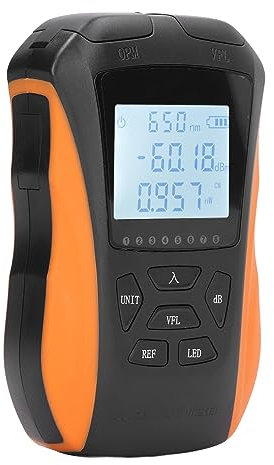 4 in 1 Optical Fiber Power Optical Fiber Power Meter, Optical Power Meter Meter Fault Locator Detector RJ45 Tester 5km ‑50~26dBm LED Light