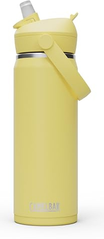 CamelBak Thrive Flip Straw Insulated Stainless Steel Water Bottle Yellow Bloom, 20oz