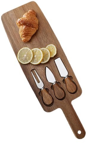 Hogvinnatil Holzschneidebrett, Holzschneidebrett,Käsetablett Servierplatte Holzschneidebretter | Käseplatten, Serviertabletts mit Käseutensilien für Küche, Einweihungsparty, Weihnachten, Hochzeit