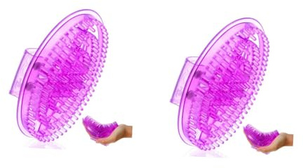 OATIPHO 2 Stück Massagebürste Akupunktmassage Manuelle Massagewerkzeuge Muskelmassagewerkzeug Handmassagegerät Silikonbürste Massagezubehör Handmassagewerkzeug Saunabürste