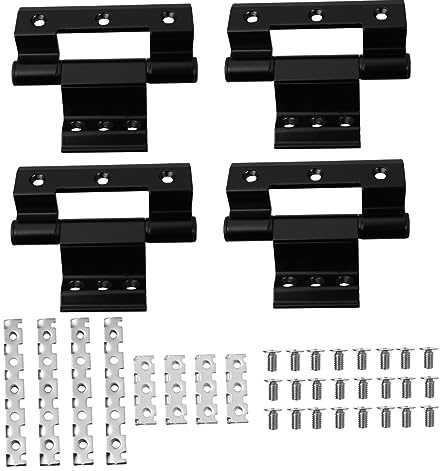 LIFKOME 4pièces Charnière De Fenêtre Aluminium à Pont Cassé Charnière Robuste à Battant Isolante Pour Fenêtres