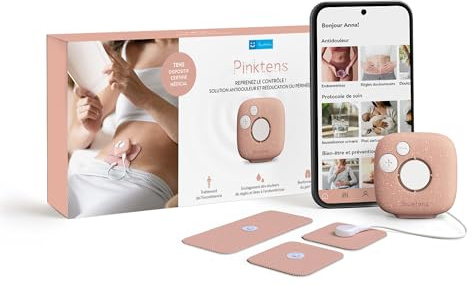 Pinktens Dispositivo Medico Connesso, Contro i Dolori Mestruali e l'Endometriosi, Tonifica e Rinforza il Pavimento Pelvico, Prevenzione dell’Incontinenza, Prolasso, Dispositivo di Allenamento Pelvico