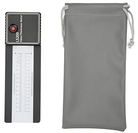 Hilitand Glass Thickness, Double Layer Insulated Glass Meter with Clear Scale for Single to Triple Glazing Up to 70mm