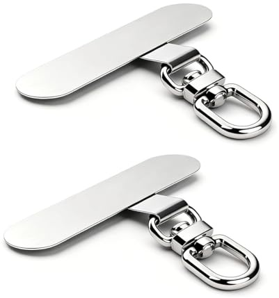 Elderoaki Universal Metal Phone Tether Tab, Heavy-duty Phone Lanyard Tab for Wrist&Crossbody Straps, Full-cover Phone Cases