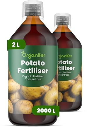 Fertilizante Líquido Para Patata - 2x1L - NPK 3-4-3 | Abono Para Hojas Saludables Y Crecimiento Fuerte - Refuerza Raíces Y Vitalidad - Organifer