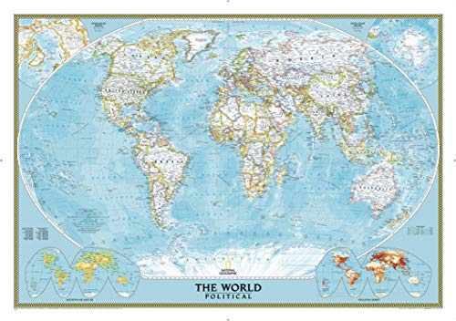 National Geographic Weltkarte politisch classic