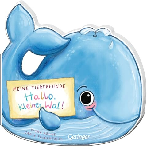 Meine Tierfreunde. Hallo, kleiner Wal!: Konturgestanztes Kinderbuch ab 1 Jahr über spannende Meerestiere