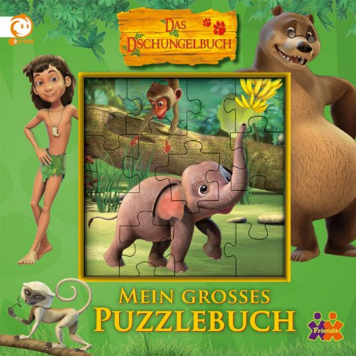 Dschungelbuch. Mein großes Puzzlebuch: Mit 5 Puzzles á 12 Teilen