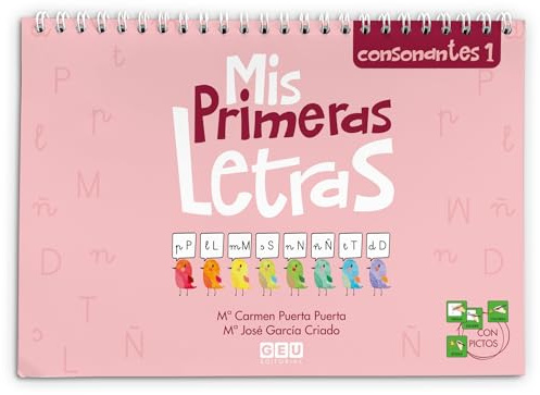 Aprender a Escribir Letras Consonantes | Mis Primeras Letras - Consonantes 1 | Educación Infantil - Editorial GEU