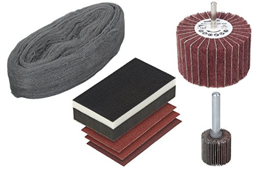 wolfcraft Möbel-Renovierungs-Set I 5643000 I Das All-in-one Set für die Restaurierung von Möbelstücken aus Holz