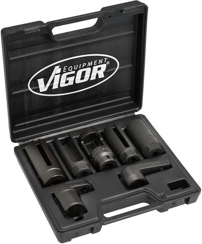 Vigor V5676 - Werkzeug | Antrieb 3/8 Zoll (10 mm) Vierkant hohl, 1/2 Zoll (12,5 mm) Vierkant hohl, 2093 g, Inhalt:, Antrieb: 3/8″, 1/2″